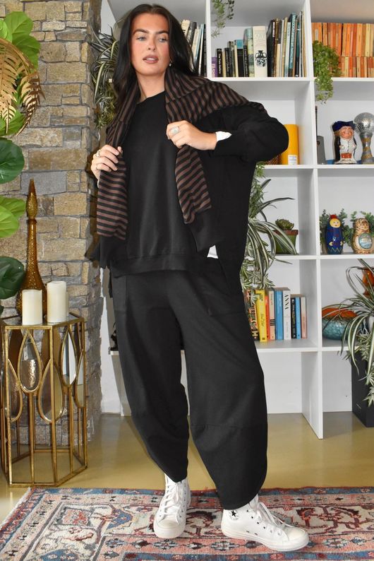 Lagen Shelby Barrel Pant Black 